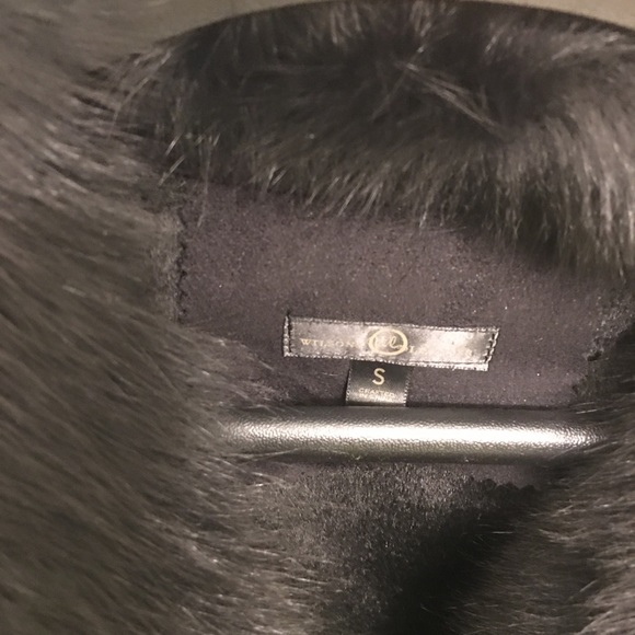 New Vintage Winter Coat w Real Fox Fur Trim & Cuffs. Small - Picture 4 of 6